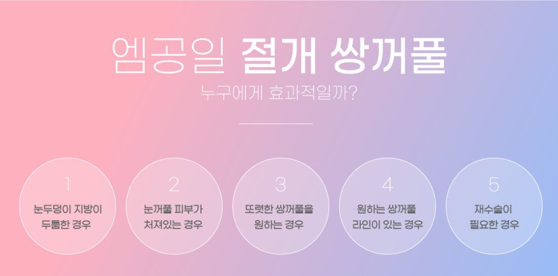 엠공일 절개 쌍꺼풀 누구에게 효과적일까?