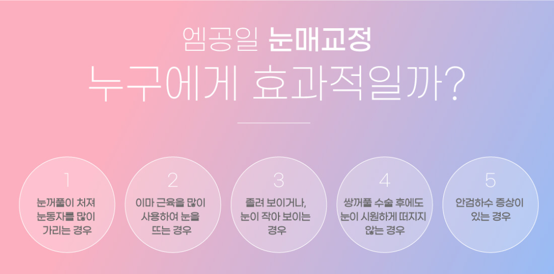 엠공일 눈매교정 누구에게 효과적일까?