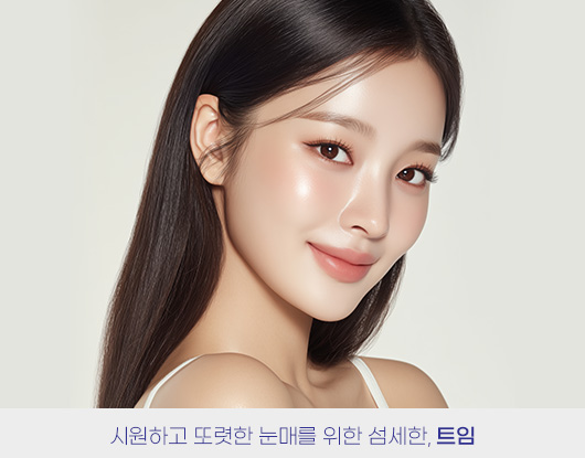 시원하고 또렷한 눈매를 위한 섬세한, 트임