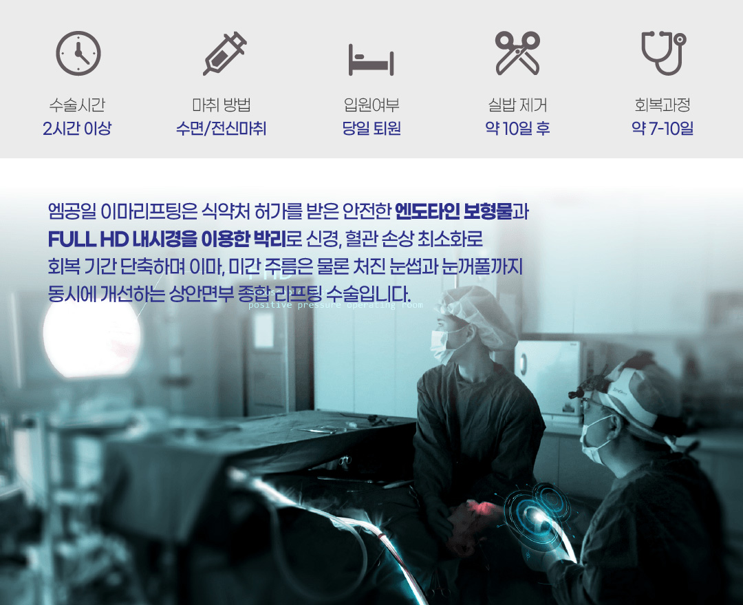 수술시간 마취방법 입원여부 실밥제거 회복과정