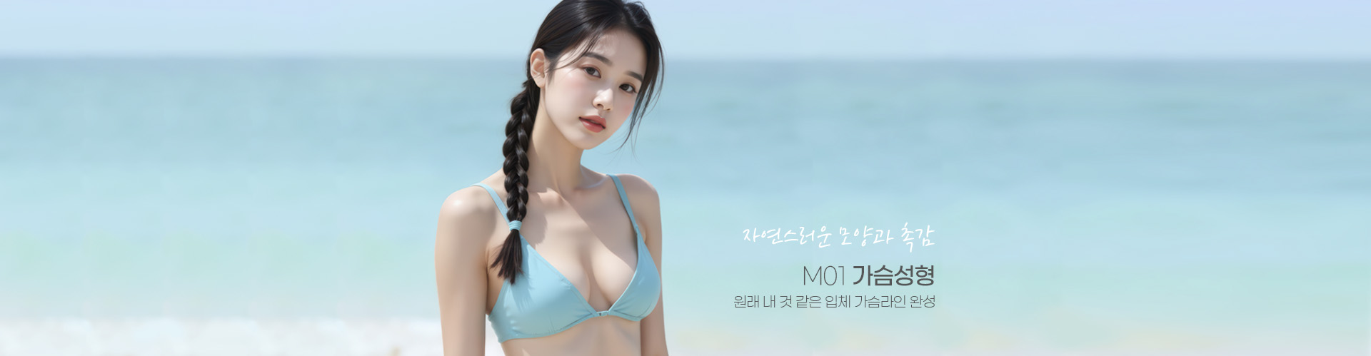 자연스러운 모양과 촉감. M01 가슴성형. 원래 내 것 같은 입체 가슴라인 완성